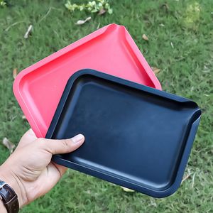 Smoke Accessories Plastic Tinplate Cigarette Smoking Rolling Trays 145mm 196mm Dry Herb Hand Roller Case for Tobacco water pipe