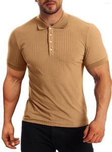 Polo da uomo Polo estiva da uomo Camicia a maniche corte da lavoro casual oversize Seta ghiacciata Comoda streetwear di alta qualità PoloTop