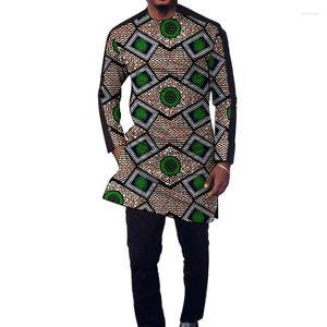 Herrspårar långa ärmar herr brudgum kostym lapptoppar tops fasta blacktrousers manliga byxa uppsättningar moderna design afrikanska bröllop kläder