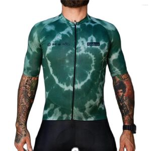 Jackets de corrida Cadence 2022 Cicling Jersey Mens de manga curta Desing Poliéster respirável Roupas rápidas de bicicleta seca