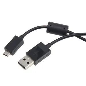 2.75M Cabo Carregador Micro USB Preto Linha de Cabo de Carregamento Para Sony Playstation 4 PS4 para Xbox One Cabos de Controle