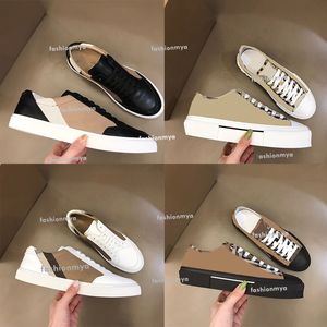 Designer Sneakers Vintage Rutig Casual Skor Klassiska Stripes Sneaker Herr Grid Sko Bomulls Mocka Sneakers Print Canvas Trainer