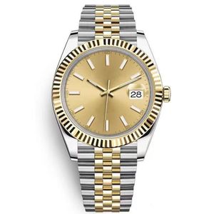 女性クリアランスセールの時計永久自動時計ムーブメントクリスタルオートデート904L 41mm耐水性ゴールドサファイアクリスタル豪華な腕時計