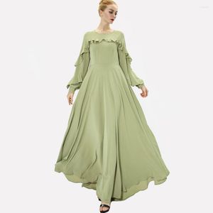 Ubranie etniczne muzułmańska sukienka Kobiety moda Ramadan Summer Abaya Dubai Turkey Długo hurtowa hurtowa