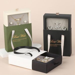 Papierschublade, Schmuckschatulle, Ring, Ohrringe, Halskette, Armband, Schmuck, Vitrine, Geschenke, Verpackung, Organizer