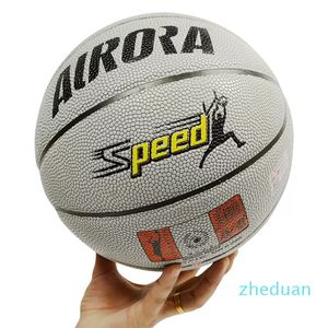 Varumärke officiell storlek 7 basket pu läder hållbar butyl tub basket för vuxen match träning hastighet