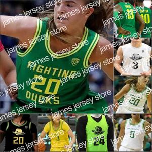 College Basketball Wears NCAA Oregon Ducks Basketball Stitched Jersey Sabrina Ionescu Taylor Chavez Minyon Moore Erin Boley Jaz Shelley Morgan Yaeger Chris Duarte