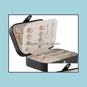 Jewelry Pouches Bags Jewelry Pouches Bags Doublelayer Box European Storage Large Capacity Holder Gift Jewerly Display Stand Organiz Dhhpu