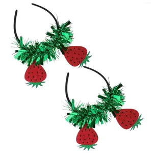 Bandanas 2st Strawberry Shaped Hair Decorative Hairband Spring Headdess for Party