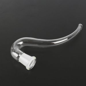 Smoking Pipes Glass J Hook Adapter Water Bongs Ash Catcher DIY Accessories mm mm Female Clear Thick Pyrex Glass Straw Curve Pipes E3