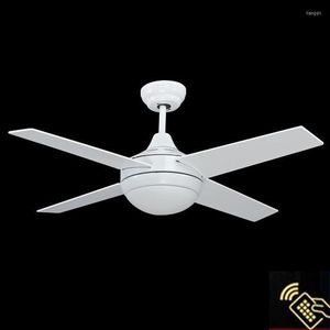 Chandeliers Wholesale White Ceiling Fans European Simple Fan Lights LED Remote Control Lamp