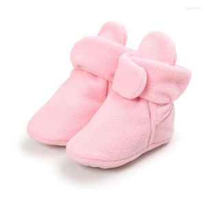 Erste Wanderer Winter warme Babyschuhe weiche Baumwolle Pl￼sch nicht rutschfestgesetzt geborene rosa Farbe Kn￶chelstiefel f￼r M￤dchen