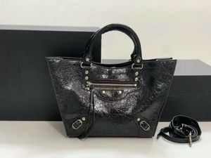 Designer Bag Neo Classic Tote Bags Small Handbags Distressed Silver Hardware Rivet One Shoulder Bags Grain Texture Calf Leather Totes