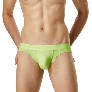 Underpants Man's Underwear Sexy Panties Gay Solid Briefs Men Silk Cuecas Masculinas SEOBEAN Ropa Interior Hombre Sissy Slip Homme