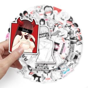 Adesivos de carro 51pcs adesivos de waifu hentai graffiti para laptop de lapto de diy skateboard skateboard bicycle sticker entrega 2022 mobile dhtz1