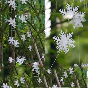 Decorazioni per feste Construzioni natalizie 3M Snowflake Forme di carta Guera di nozze Scena di matrimonio 5ZSH284