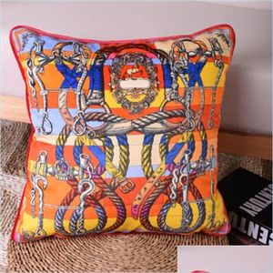 Pillow Case Horse Luxury Living Cushion Er Royal Europe New Design Printed Pillow Case Home Wedding Office Use Y200104 Drop Delivery Dh9Fk
