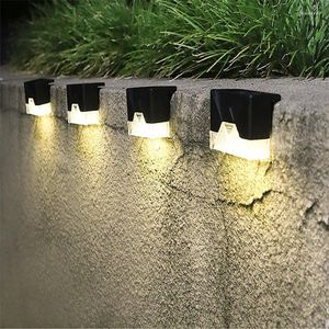 Wall Lamp 2LED Solar Outdoor IP65 Waterproof Courtyard Balcony Ladder Layout Fence Railing Landscape Decoration Night Light