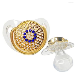 Zincirler Yetişkin Bling Emzik Rhinestone Beyaz İnci Kristal Kukla abdl Klip