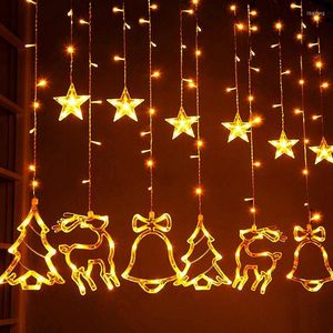 Christmas Decorations Led Garland Curtain String Light Merry Decor For Home 2022 Cristmas Ornament Xmas Navidad Noel Gift Year