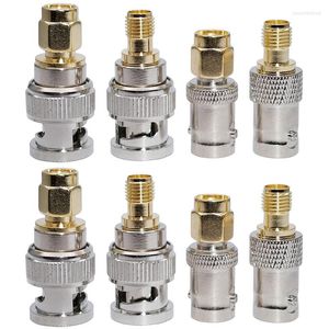 Lighting Accessories SMA To BNC Kits 2 Set RF Coaxial Adapter Male Female Coax Connector 8 Pieces