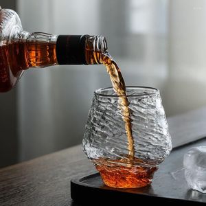 Vingglas￶gon japansk stil handgjorda hamrade whisky glas ￶l mugg te cup sprit xo crystal cognac brandy drinkware