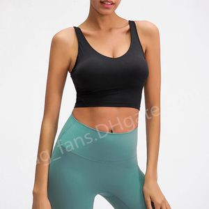 Mulheres yoga sutiã camisas esportes colete de fitness topos sexy roupa interior cor sólida senhora topos com copos removíveis sutiãs s1120
