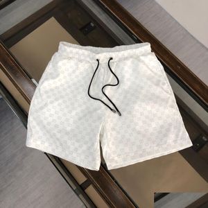 Men'S Shorts Designer Style New Luxury Casual Mens Shorts Snake Pattern Flower Embroidery Swimming High Street Fashion Medusa Beach D Dhp0L