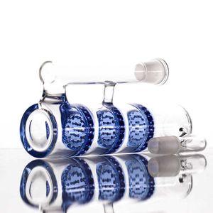 Toptan 14mm 18mm kül yakalayıcı üçlü petek perc ashcatchers 18.8mm eklem boyutu HC kadın erkek cam külleri su borusu