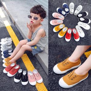 Athletic Shoes Spring Summer Kids For Boys Girls Insole 13.5-18CM Candy Color Children's Casual Canvas Sneakers Soft Fashion