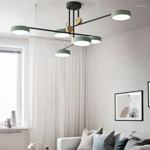 Chandeliers Modern For Living Room Bedroom Kitchen Wooden Ceiling Chandelier Glass Bubble Vintage Retro Lighting