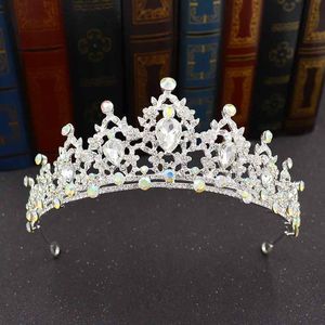 Headpieces Bling Beaded Crystal Wedding Crowns Bridal Diamond Jewelry Rhinestone Pearls Headband Hair Crown Girls Women Proms Party Tiaras