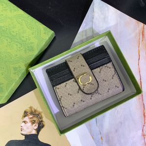 Delikatne podwójne portrety portfele styl biznesowy unisex torebka unisex skórzane pieniądze z pudełkiem świąteczne prezenty