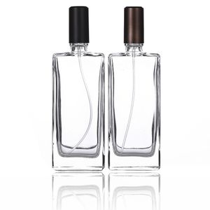 50ml 1,7 oz garrafas de perfume de vidro recarregáveis ​​Viagem de perfume de viajante de viajante para homens para homens