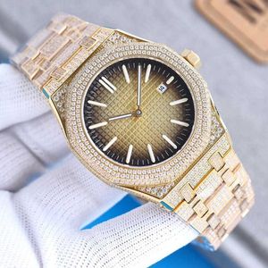 Zegarek ręcznie robione z diamentów zegarek Mens Automatyczne zegarek mechaniczny 41 mm ze stalowym Sapphire Sapphire Sapphire Businswatch Montre de luksehb9p