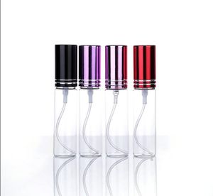 Seyahat mini yeniden doldurulabilir parfüm şişeleri 10ml 7 renk boş atomizer koku pompa sprey şişesi RRE15294