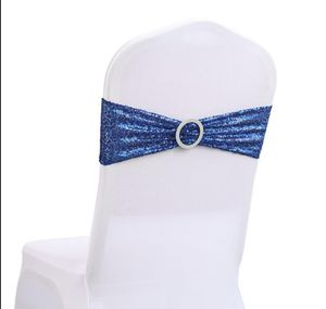 Cover de cadeira de casamento de Bowknot Sashes Elastic Spandex Bow Chair Band With Buckle for Weddings Banquet Party Decoration Acessórios Rre15296