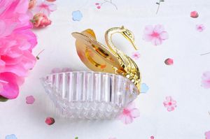 Gift Wrap 300pcs/lot Wedding Party Supplies Christmas Valentine's Celebration Elegant Romantic Swan Candy Box Favours Decoration