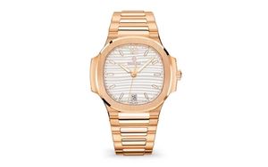 Business men's wristwatch size 42mm rose gold color case with diamond all stainless steel 50m waterproof