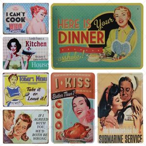 Plaque Vintage Metal Painting Bar Pub Art Poster Home Car Plates Retro Metal Clean Kitchen House Diner Wall Decoration Woo