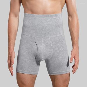 Mutande Intimo uomo Boxer lunghi Vita alta Abbigliamento uomo Pantaloncini dimagranti Cotone Uomo Mutandine Boxer Hombre Ropa Interior