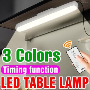 Lampade da tavolo Lampada LED USB appesa scrivania magnetica telecomando IR attenuazione luce armadio decorazione camera da letto guardaroba armadio