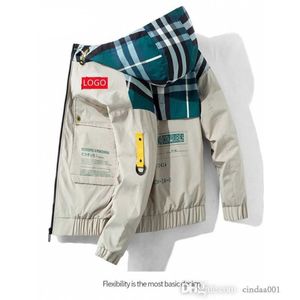 Fashion Mans Coats New Men Outdoor Leisure Felpa con cappuccio Giacca a vento allentata per il 2023 autunno e inverno