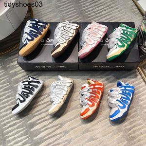 OIdr2022 Autumn and Winter lanvins Genuine Leather Skateboarding Shoes China-Chic Letter Fashion Lace up Casual Men's and Women's Bread