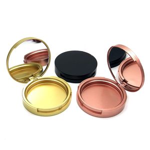 Compactos recarregáveis ​​vazios de 59mm de contorno de blush rubor de contorno Paletas de recipientes Paletas de cosméticos Paleta para viagens femininas Trip