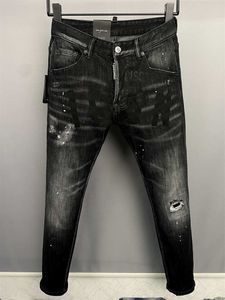 New Arrivals Mens Luxury Designer Denim Jeans Holes Trousers Dsquare COOLGUY Biker Pants 2#9865