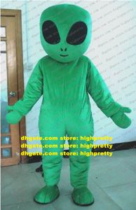 Cool Green Extra-Terrestrial Alien Mascot Costume Extraterrestrial Intelligent Beings Saucer Man With Big Black Eyes No.5965