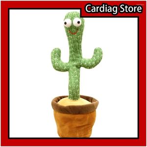 Decorações de interiores portátil Twisting Music Song Dancing Cactus Toy Room Decoration Gift Durable Durable