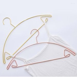 Hängar rack 50st Nordic Rose Gold Iron Dress Vest Storage Rack Home Organizer Decoration Accessories for Clothes Underwear