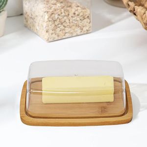 Plates Home Butter Dish With Lid Box Container Cheese Server Storage Keeper Tray Kitchen